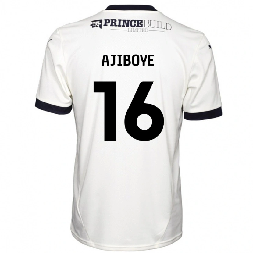 Danxen Män David Ajiboye #16 Benvit Svart Bortatröja Matchtröjor 2024/25 Tröjor T-Tröja