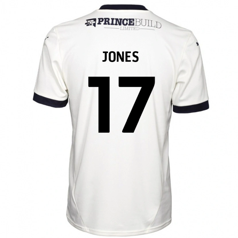 Danxen Män Ricky-Jade Jones #17 Benvit Svart Bortatröja Matchtröjor 2024/25 Tröjor T-Tröja