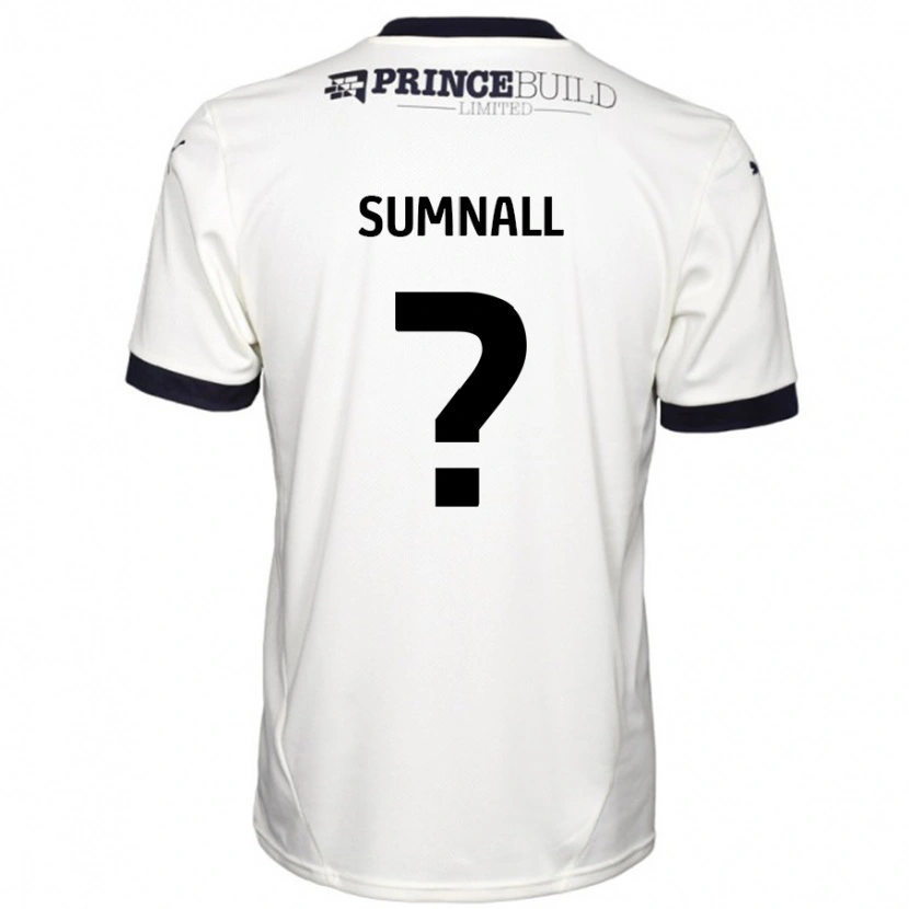 Danxen Män Jenson Sumnall #0 Benvit Svart Bortatröja Matchtröjor 2024/25 Tröjor T-Tröja