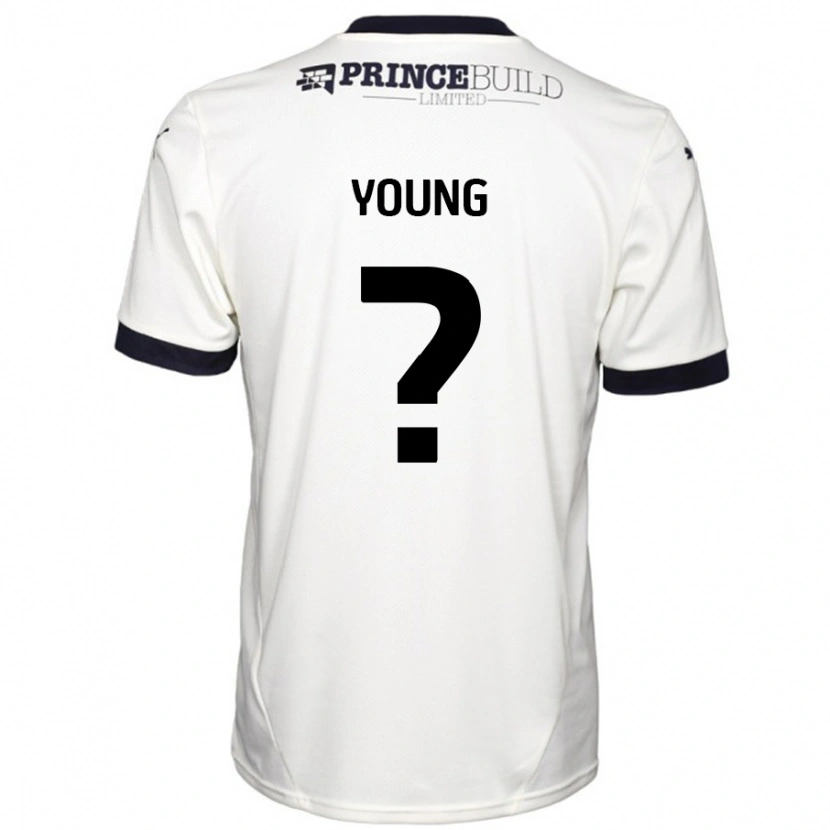Danxen Män Tyler Young #0 Benvit Svart Bortatröja Matchtröjor 2024/25 Tröjor T-Tröja