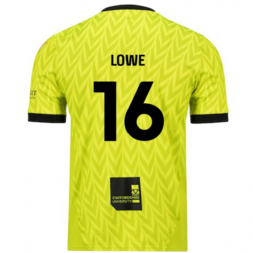 Danxen Män Jason Lowe #16 Fluorescerande Grön Bortatröja Matchtröjor 2024/25 Tröjor T-Tröja