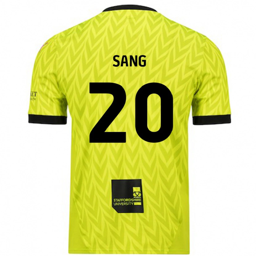 Danxen Män Tom Sang #20 Fluorescerande Grön Bortatröja Matchtröjor 2024/25 Tröjor T-Tröja