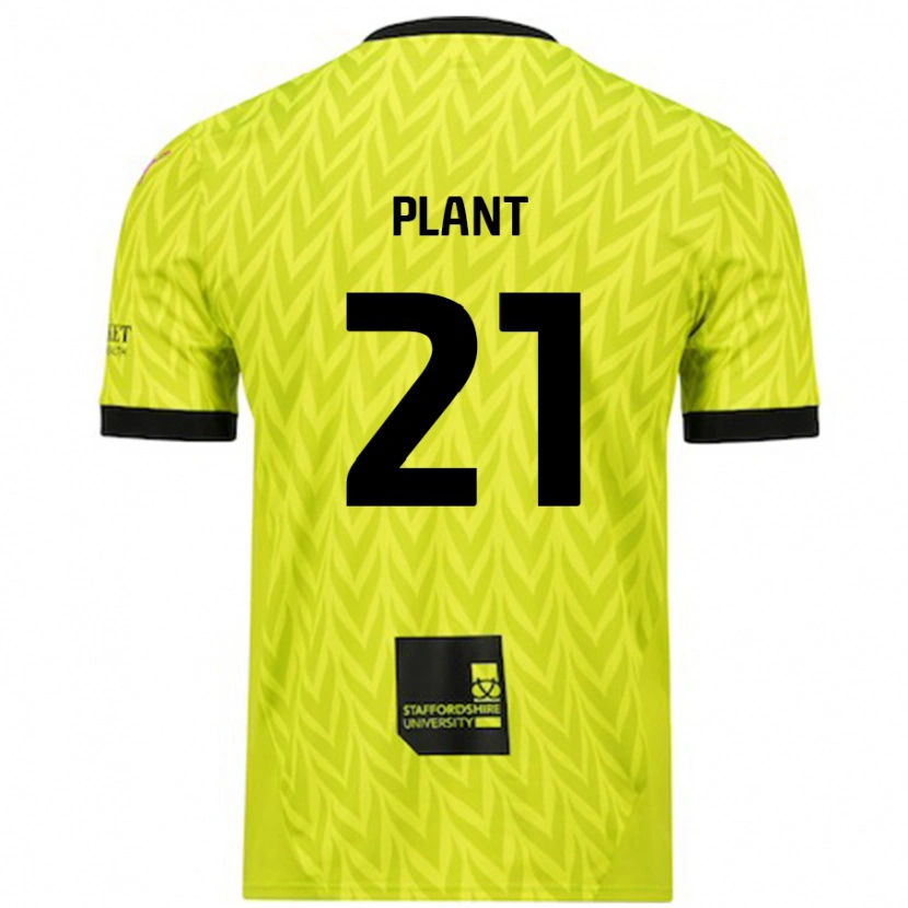 Danxen Män James Plant #21 Fluorescerande Grön Bortatröja Matchtröjor 2024/25 Tröjor T-Tröja
