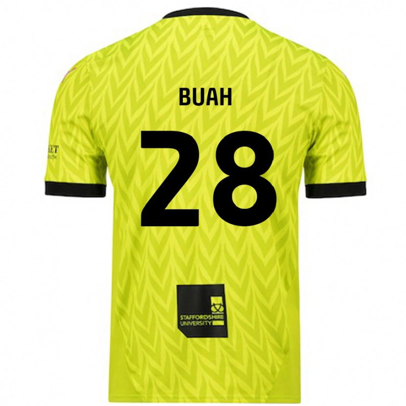Danxen Män Andrew Buah #28 Fluorescerande Grön Bortatröja Matchtröjor 2024/25 Tröjor T-Tröja
