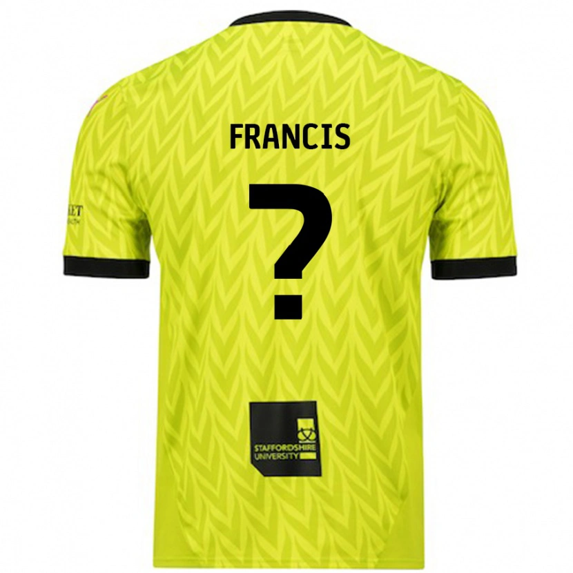 Danxen Män Louis Francis #0 Fluorescerande Grön Bortatröja Matchtröjor 2024/25 Tröjor T-Tröja