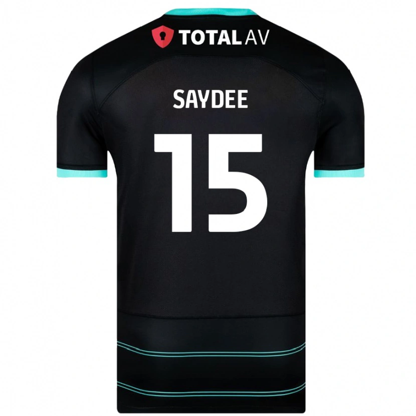 Danxen Män Christian Saydee #15 Svart Bortatröja Matchtröjor 2024/25 Tröjor T-Tröja