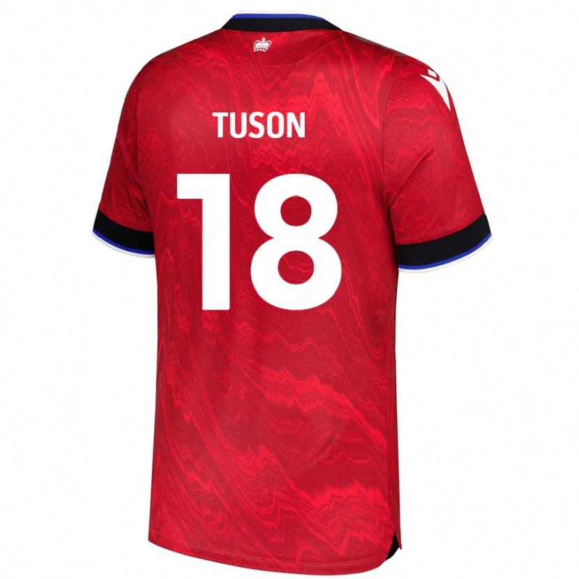 Danxen Män Freya Meadows-Tuson #18 Röd Svart Bortatröja Matchtröjor 2024/25 Tröjor T-Tröja