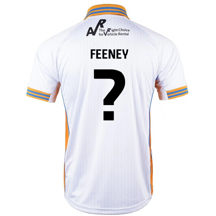 Danxen Män Josh Feeney #0 Vit Bortatröja Matchtröjor 2024/25 Tröjor T-Tröja