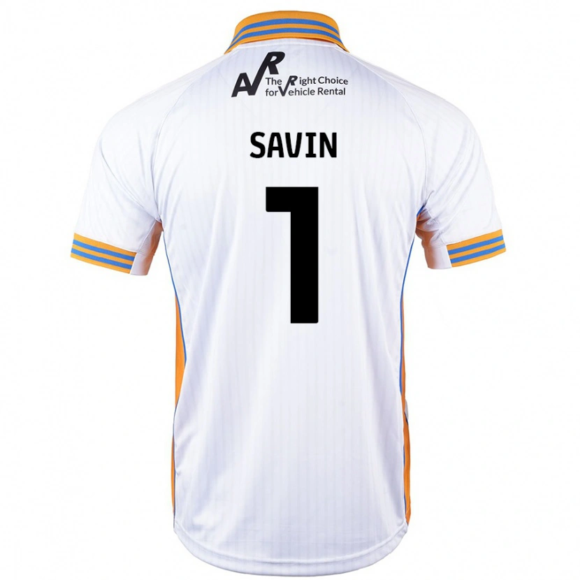 Danxen Män Toby Savin #1 Vit Bortatröja Matchtröjor 2024/25 Tröjor T-Tröja
