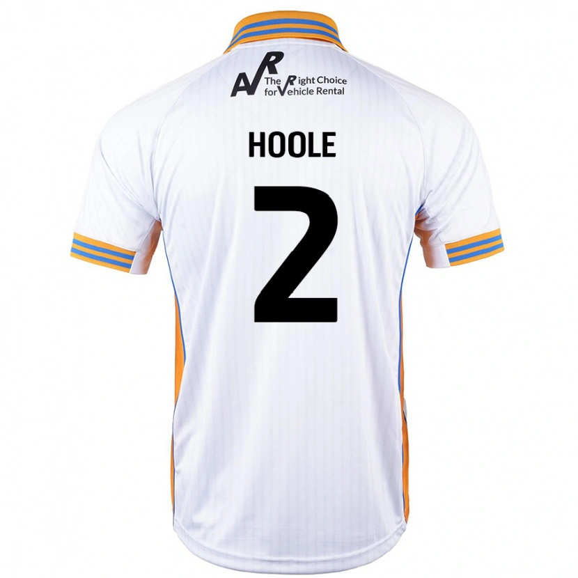 Danxen Män Luca Hoole #2 Vit Bortatröja Matchtröjor 2024/25 Tröjor T-Tröja