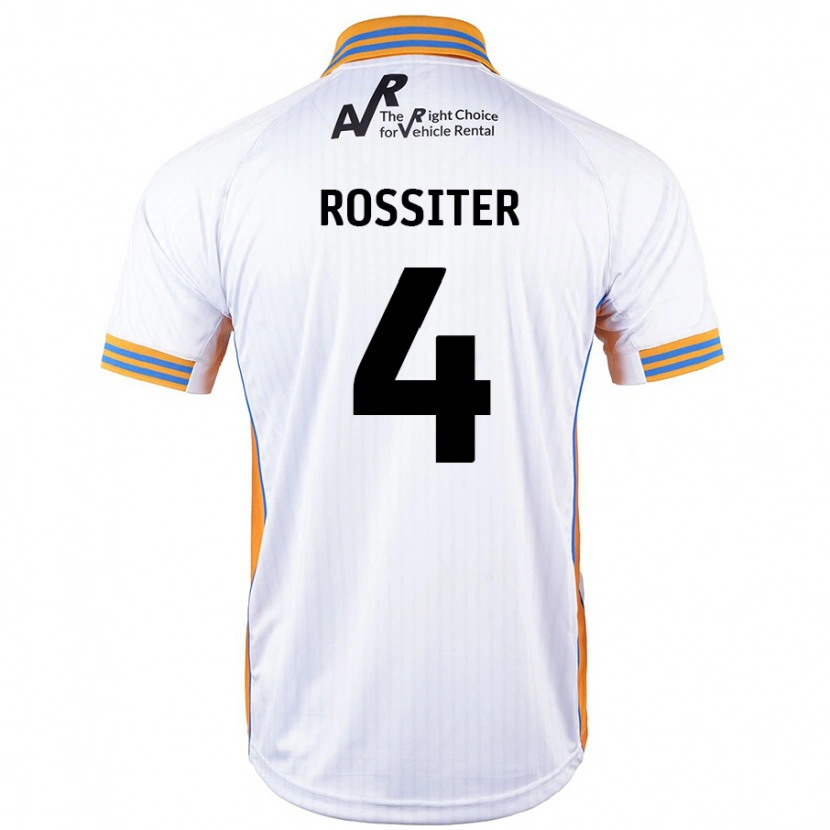 Danxen Män Jordan Rossiter #4 Vit Bortatröja Matchtröjor 2024/25 Tröjor T-Tröja