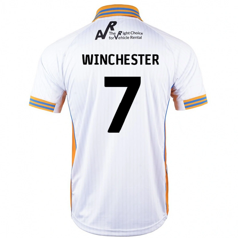 Danxen Män Carl Winchester #7 Vit Bortatröja Matchtröjor 2024/25 Tröjor T-Tröja