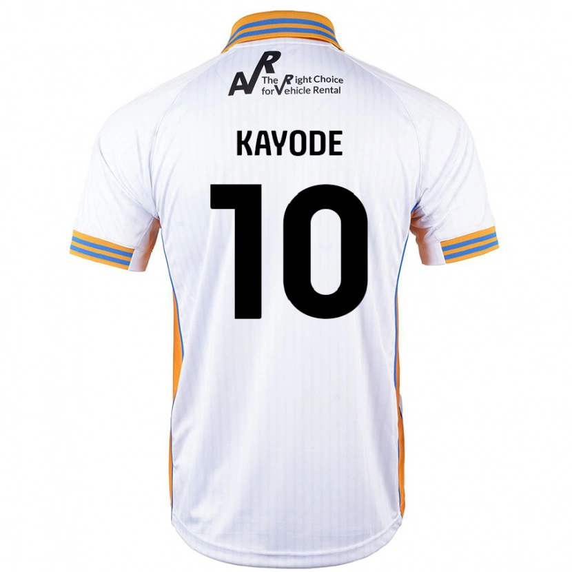 Danxen Män Joshua Kayode #10 Vit Bortatröja Matchtröjor 2024/25 Tröjor T-Tröja