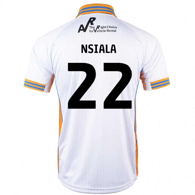 Danxen Män Toto Nsiala #22 Vit Bortatröja Matchtröjor 2024/25 Tröjor T-Tröja