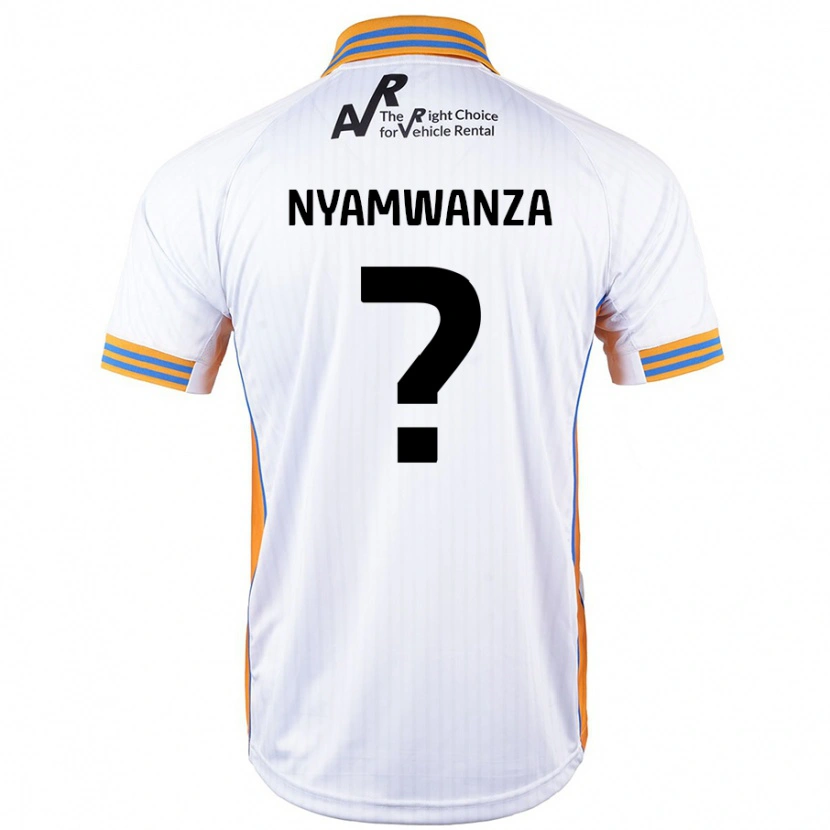 Danxen Män Simba Nyamwanza #0 Vit Bortatröja Matchtröjor 2024/25 Tröjor T-Tröja