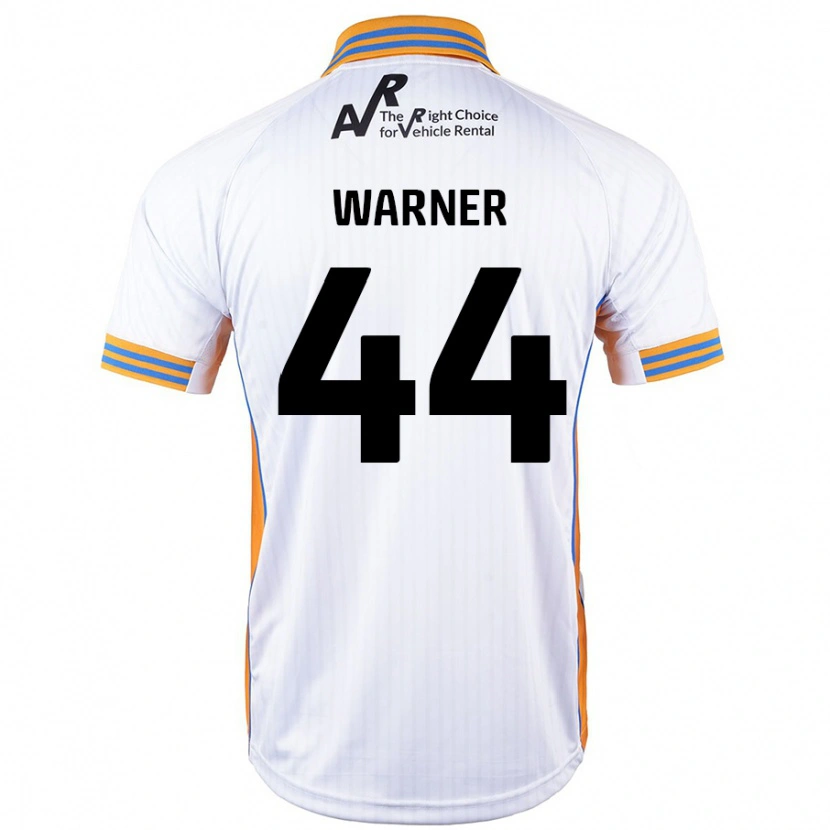 Danxen Män James Warner #44 Vit Bortatröja Matchtröjor 2024/25 Tröjor T-Tröja