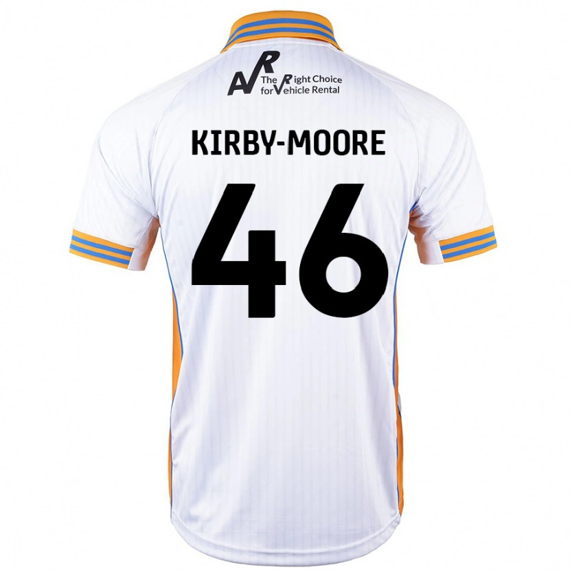 Danxen Män Harvey Kirby-Moore #46 Vit Bortatröja Matchtröjor 2024/25 Tröjor T-Tröja