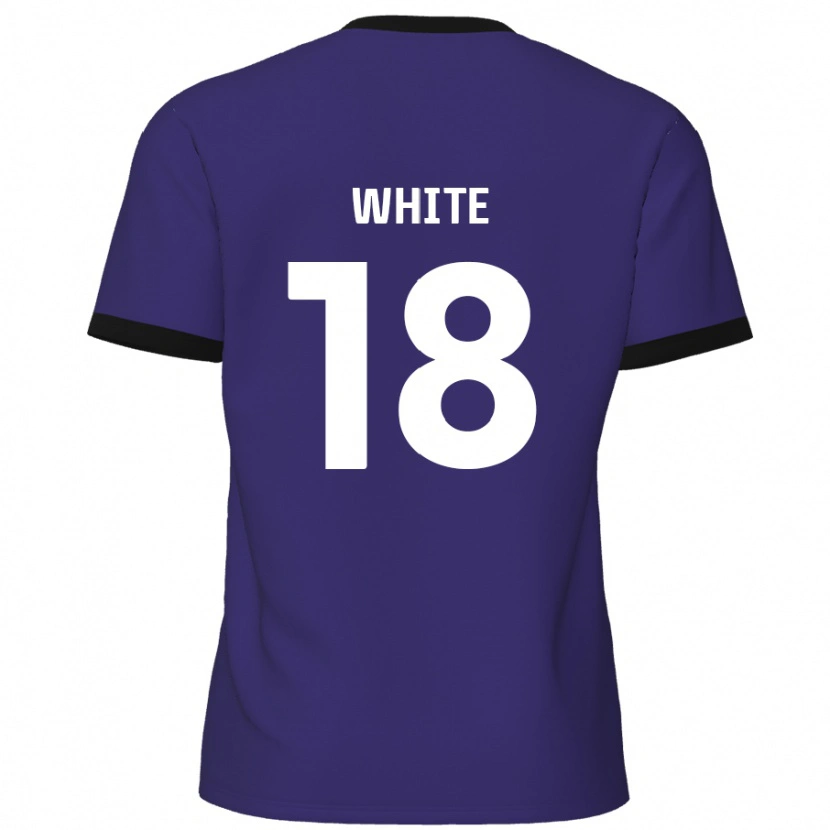 Danxen Män Harvey White #18 Purpur Bortatröja Matchtröjor 2024/25 Tröjor T-Tröja