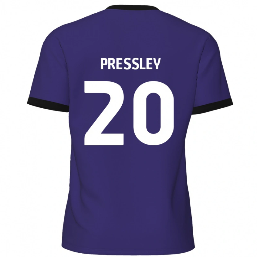 Danxen Män Aaron Pressley #20 Purpur Bortatröja Matchtröjor 2024/25 Tröjor T-Tröja