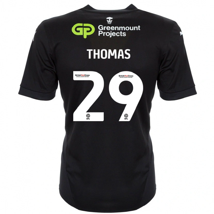Danxen Män Silko Thomas #29 Svart Bortatröja Matchtröjor 2024/25 Tröjor T-Tröja