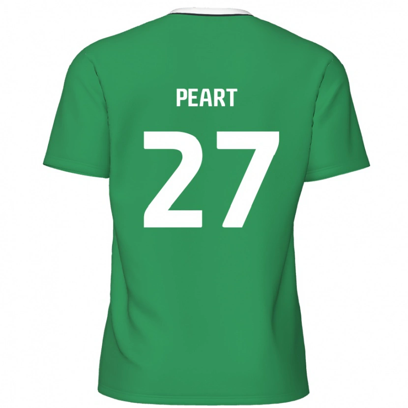 Danxen Män Brody Peart #27 Gröna Vita Ränder Bortatröja Matchtröjor 2024/25 Tröjor T-Tröja