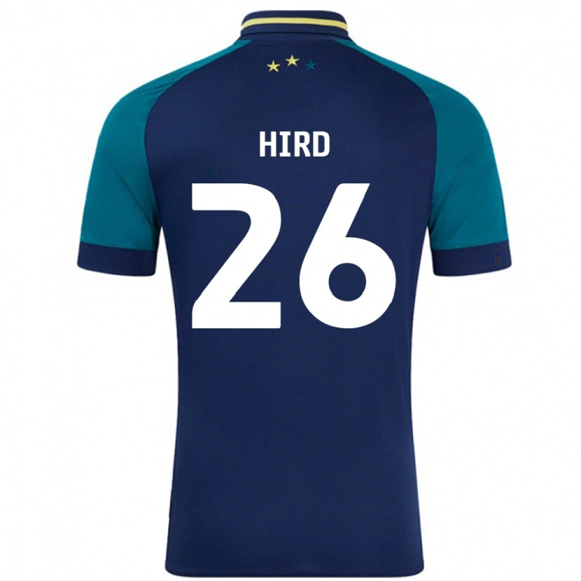 Danxen Män Kayley Hird #26 Marinblå Mörkgrön Bortatröja Matchtröjor 2024/25 Tröjor T-Tröja