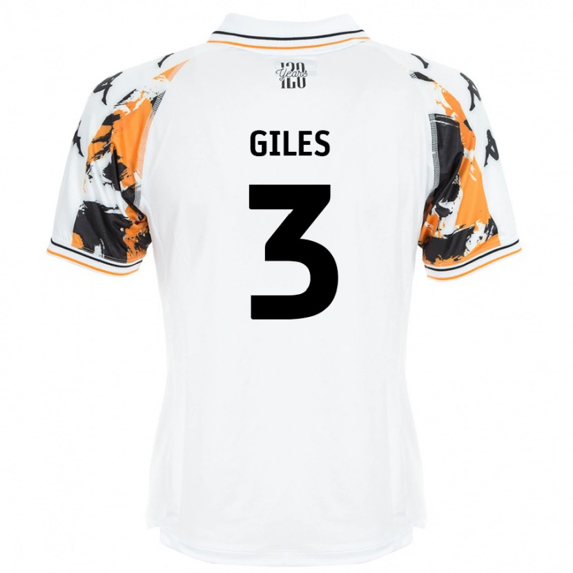 Danxen Män Ryan Giles #3 Vit Bortatröja Matchtröjor 2024/25 Tröjor T-Tröja