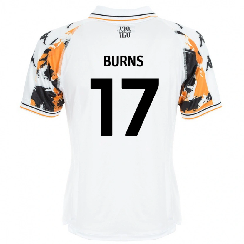 Danxen Män Finley Burns #17 Vit Bortatröja Matchtröjor 2024/25 Tröjor T-Tröja