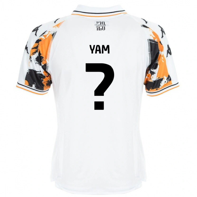 Danxen Män Callum Yam #0 Vit Bortatröja Matchtröjor 2024/25 Tröjor T-Tröja