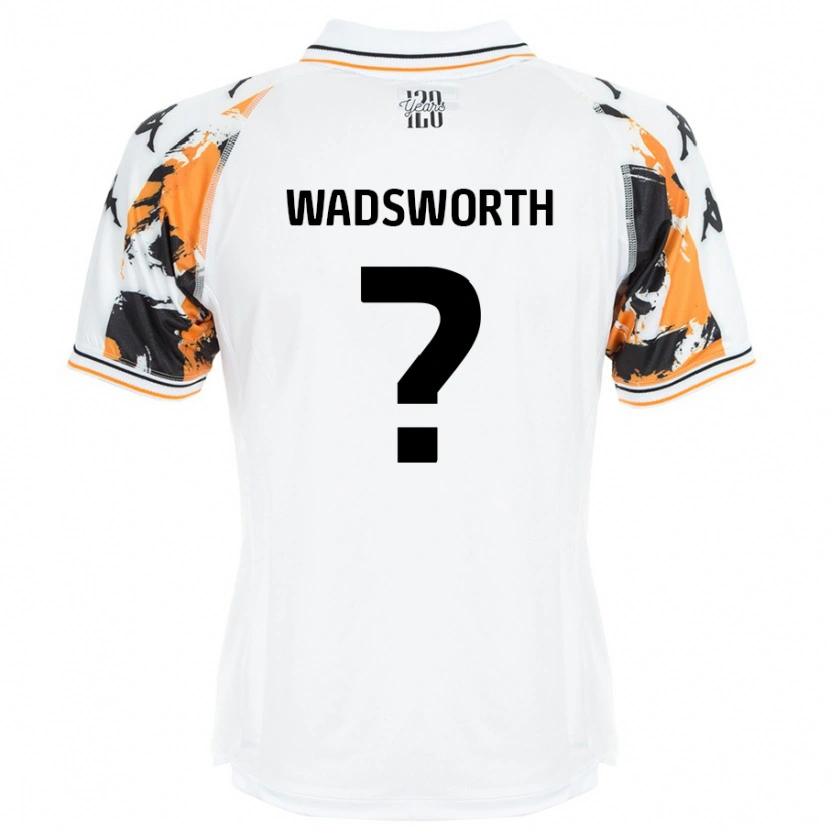 Danxen Män Noah Wadsworth #0 Vit Bortatröja Matchtröjor 2024/25 Tröjor T-Tröja