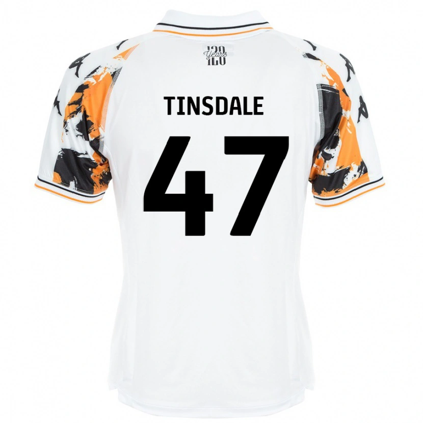Danxen Män Nathan Tinsdale #47 Vit Bortatröja Matchtröjor 2024/25 Tröjor T-Tröja