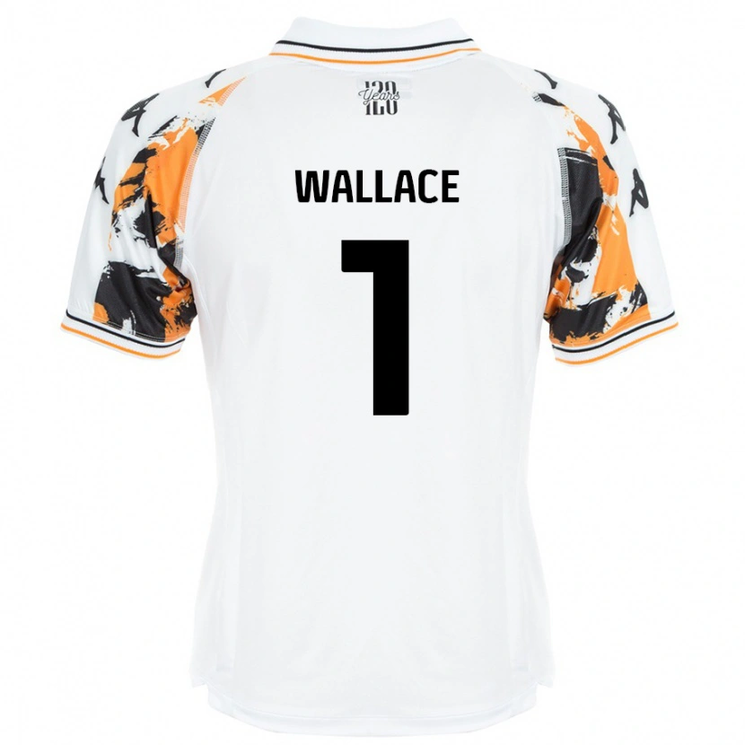 Danxen Män Abbi Wallace #1 Vit Bortatröja Matchtröjor 2024/25 Tröjor T-Tröja