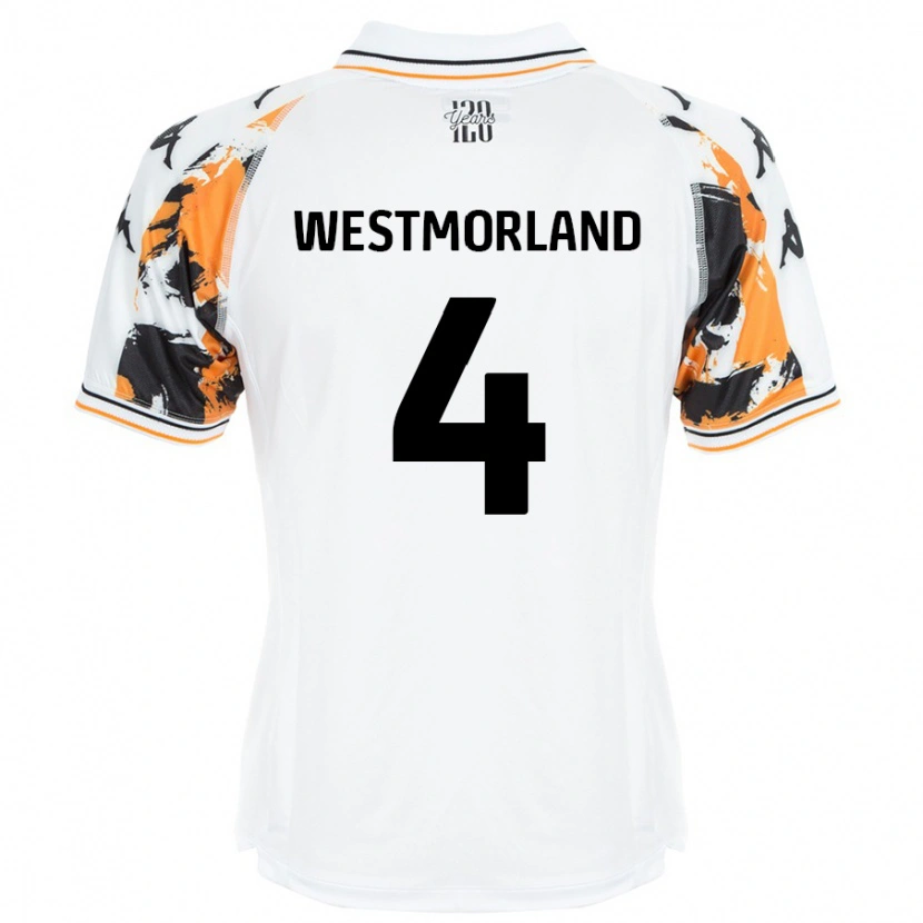 Danxen Män Emma Westmorland #4 Vit Bortatröja Matchtröjor 2024/25 Tröjor T-Tröja