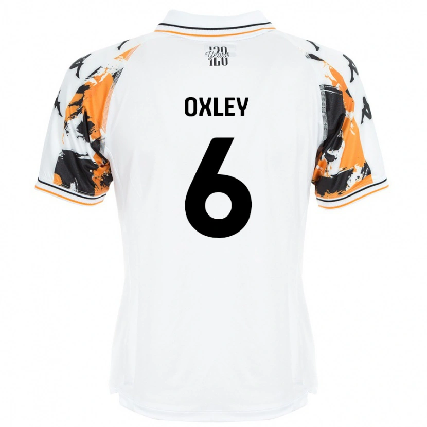 Danxen Män Tilly Oxley #6 Vit Bortatröja Matchtröjor 2024/25 Tröjor T-Tröja