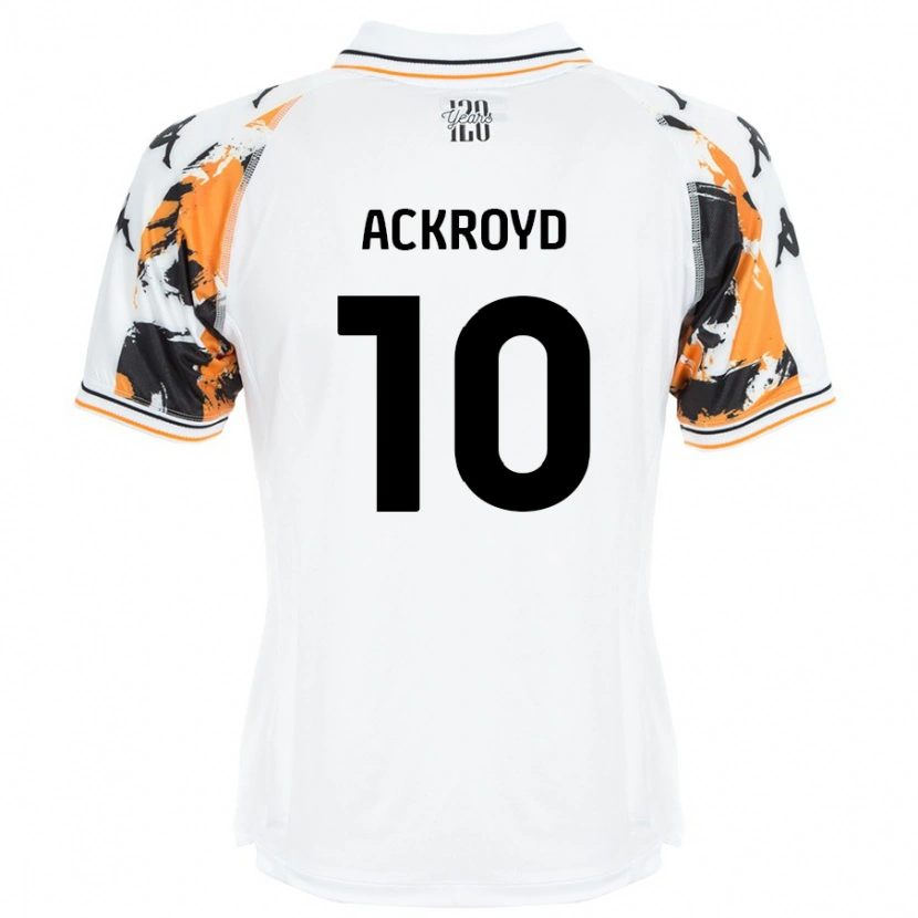 Danxen Män Rachael Ackroyd #10 Vit Bortatröja Matchtröjor 2024/25 Tröjor T-Tröja