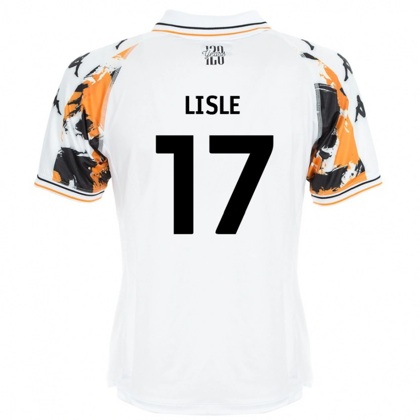Danxen Män Mary Lisle #17 Vit Bortatröja Matchtröjor 2024/25 Tröjor T-Tröja
