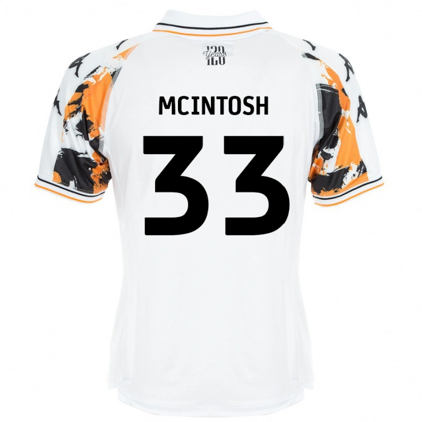 Danxen Män Lucy Mcintosh #33 Vit Bortatröja Matchtröjor 2024/25 Tröjor T-Tröja