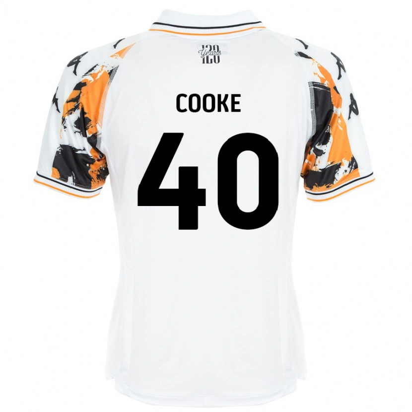 Danxen Män Megan Cooke #40 Vit Bortatröja Matchtröjor 2024/25 Tröjor T-Tröja