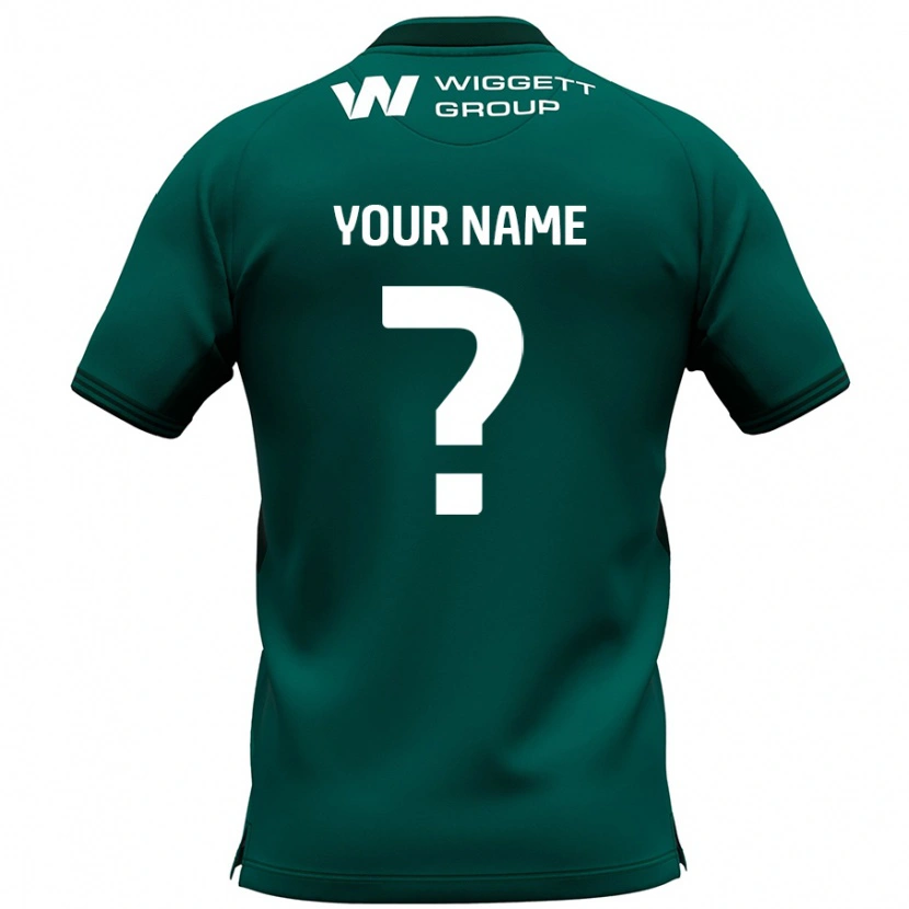 Danxen Män Ditt Namn #0 Grön Bortatröja Matchtröjor 2024/25 Tröjor T-Tröja