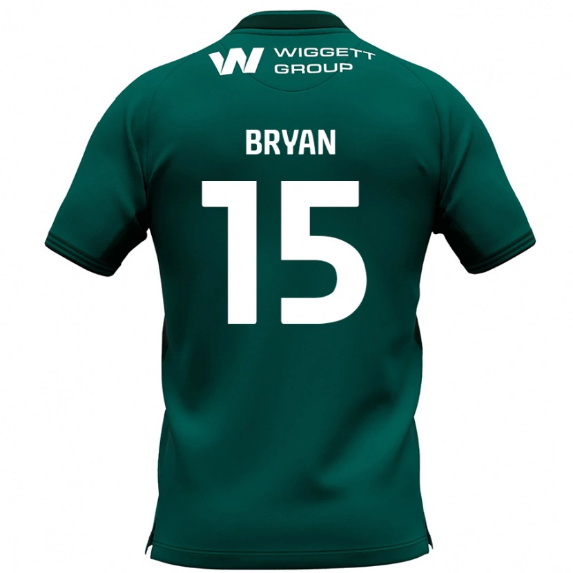 Danxen Män Joe Bryan #15 Grön Bortatröja Matchtröjor 2024/25 Tröjor T-Tröja