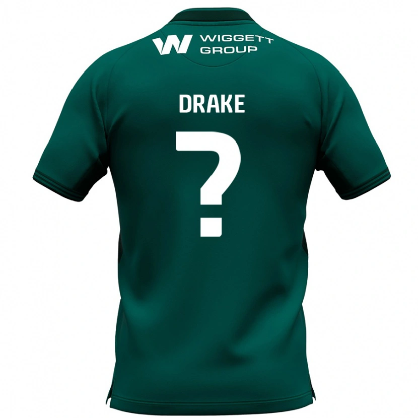 Danxen Män Ben Drake #0 Grön Bortatröja Matchtröjor 2024/25 Tröjor T-Tröja