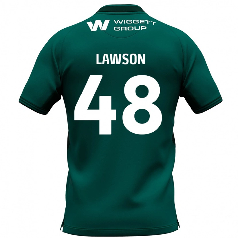 Danxen Män Sha'mar Lawson #48 Grön Bortatröja Matchtröjor 2024/25 Tröjor T-Tröja
