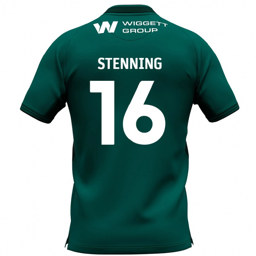Danxen Män Ellie Stenning #16 Grön Bortatröja Matchtröjor 2024/25 Tröjor T-Tröja