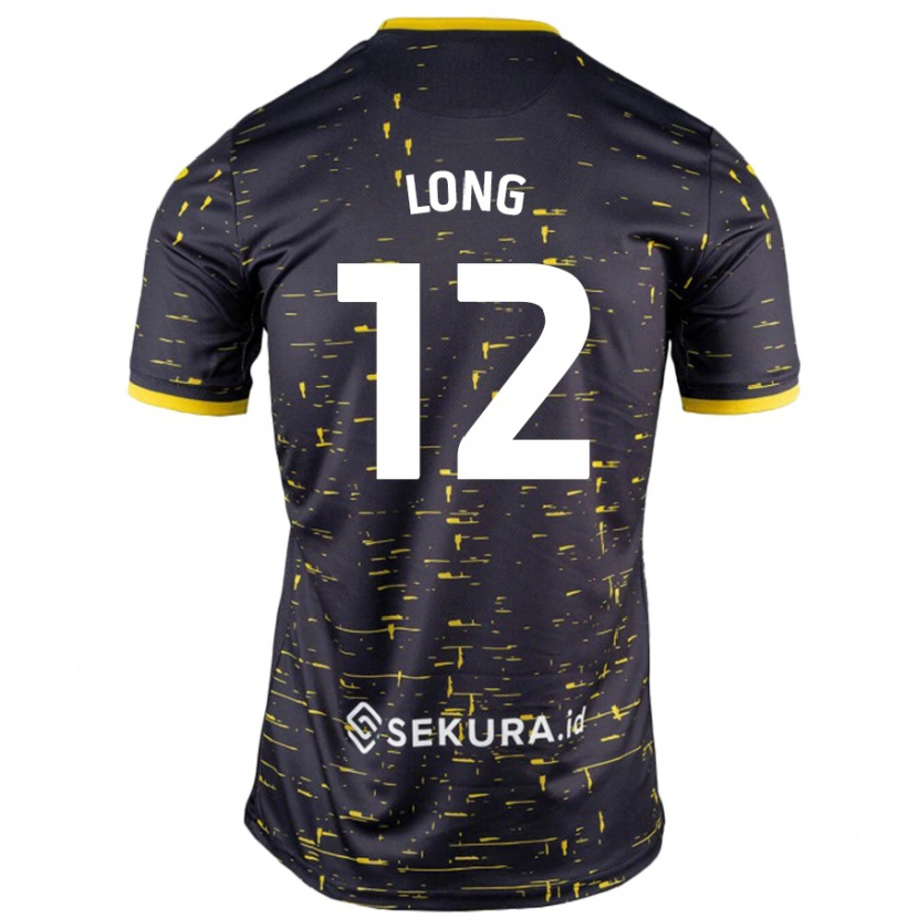 Danxen Män George Long #12 Svart Gul Bortatröja Matchtröjor 2024/25 Tröjor T-Tröja