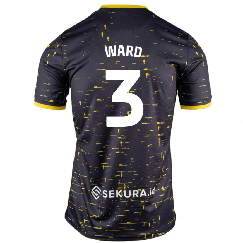 Danxen Män Summer Ward #3 Svart Gul Bortatröja Matchtröjor 2024/25 Tröjor T-Tröja