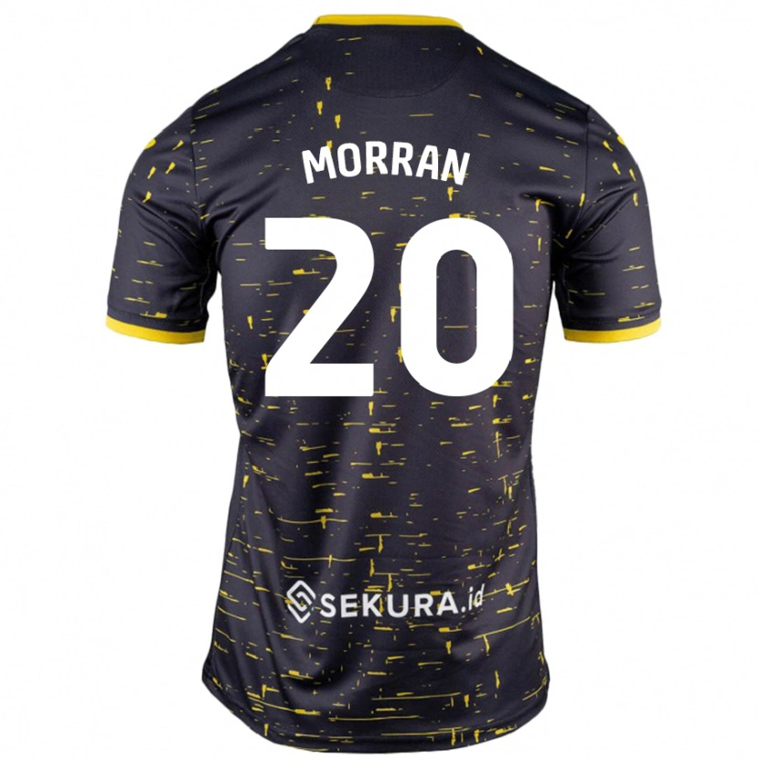 Danxen Män Eloise Morran #20 Svart Gul Bortatröja Matchtröjor 2024/25 Tröjor T-Tröja