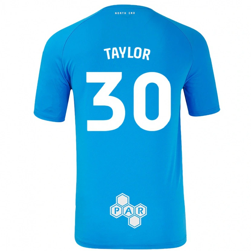 Danxen Män Kian Taylor #30 Himmelsblå Bortatröja Matchtröjor 2024/25 Tröjor T-Tröja