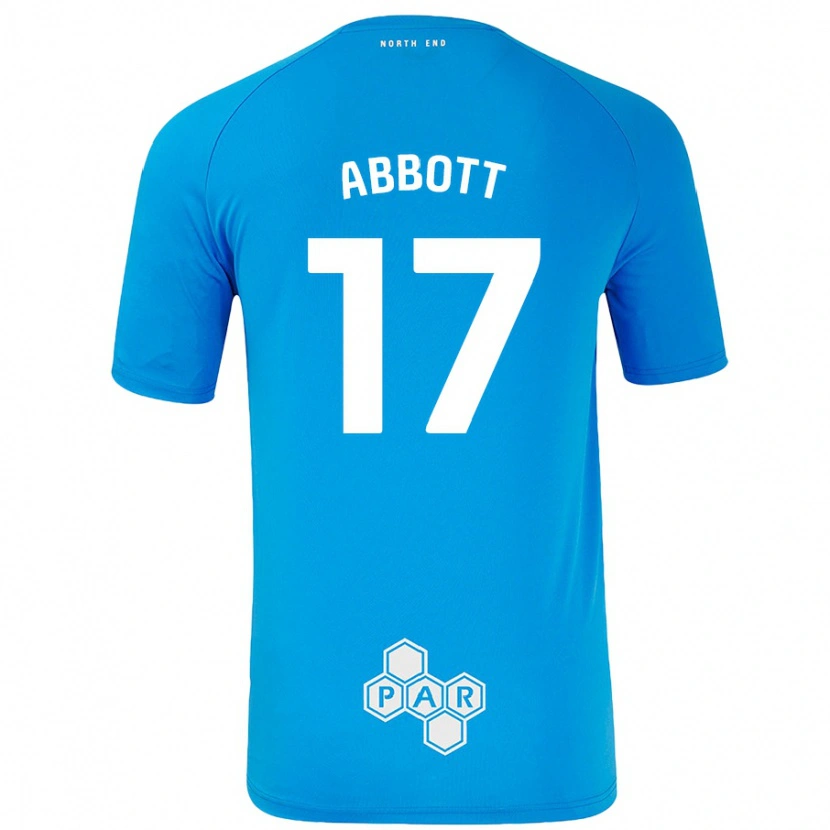 Danxen Män Becky Abbott #17 Himmelsblå Bortatröja Matchtröjor 2024/25 Tröjor T-Tröja