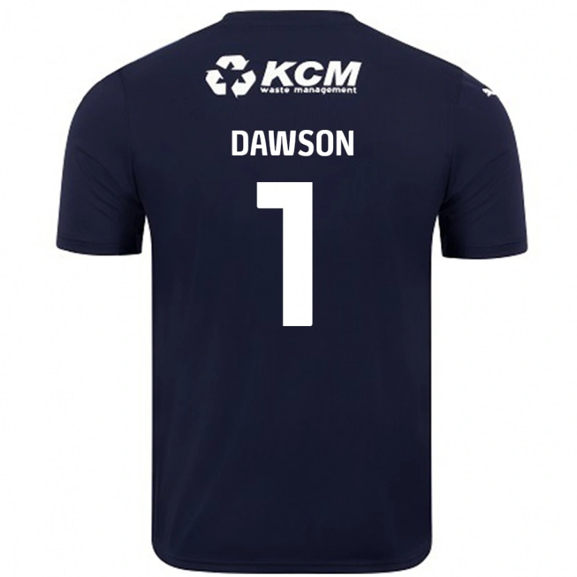 Danxen Män Cameron Dawson #1 Marinblå Bortatröja Matchtröjor 2024/25 Tröjor T-Tröja