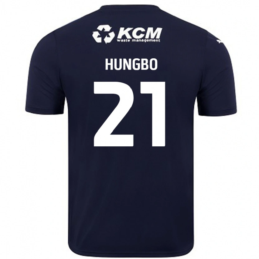 Danxen Män Joseph Hungbo #21 Marinblå Bortatröja Matchtröjor 2024/25 Tröjor T-Tröja